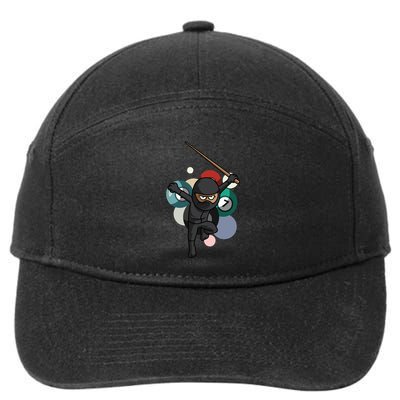 Billiard Snooker Great Gift For A Pool Player Gift 7-Panel Snapback Hat