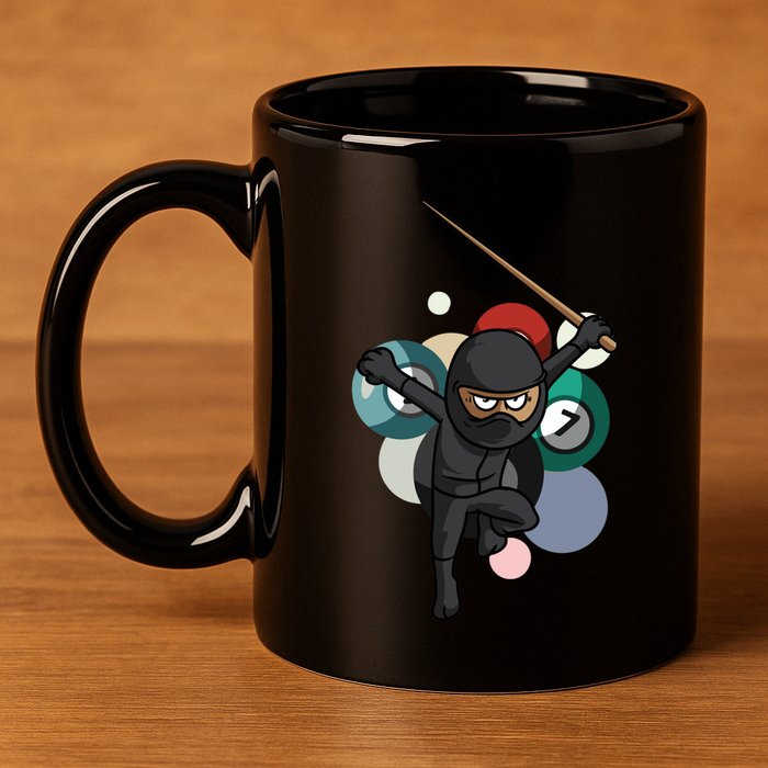 Billiard Snooker Great Gift For A Pool Player Gift 11oz C Handle Ceramic Mug