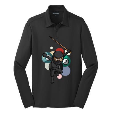 Billiard Snooker Great Gift For A Pool Player Gift Silk Touch Performance Long Sleeve Polo