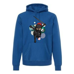 Billiard Snooker Great Gift For A Pool Player Gift Premium Hoodie