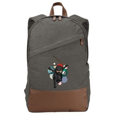 Billiard Snooker Great Gift For A Pool Player Gift Cotton Canvas Backpack