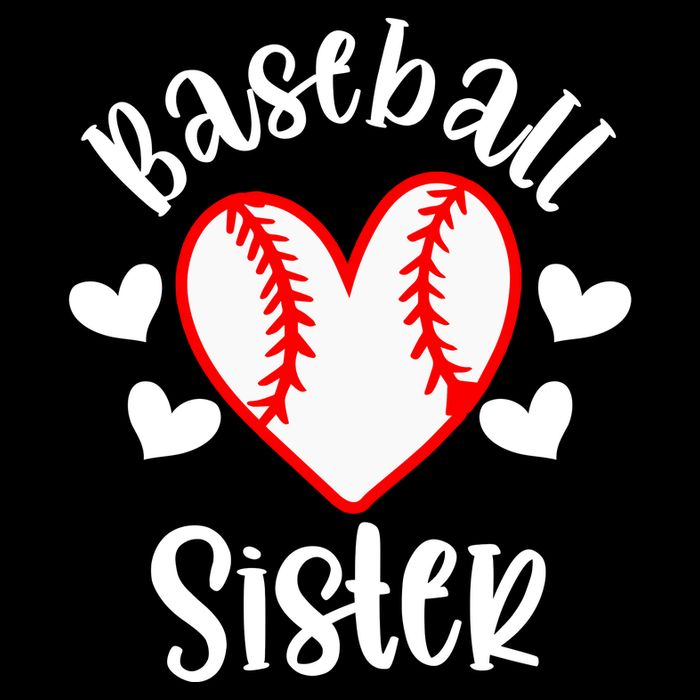 Baseball Sister Game Day Sport Heart Zip Tote Bag