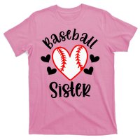 Baseball Sister Game Day Sport Heart T-Shirt