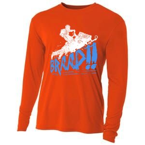 Braap Snowmobiling Gift Cool Snowmobile Driver Gift Cooling Performance Long Sleeve Crew