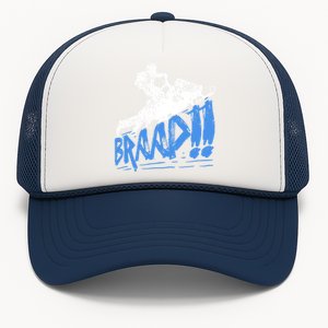 Braap Snowmobiling Gift Cool Snowmobile Driver Gift Trucker Hat