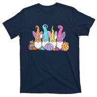 Bunny Spring Gnome Easter Egg Hunting And Basket T-Shirt