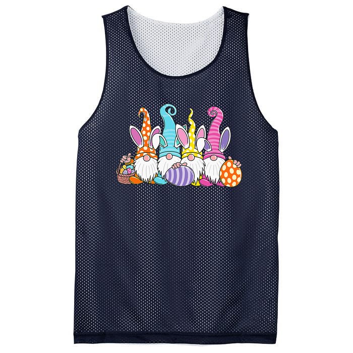 Bunny Spring Gnome Easter Egg Hunting And Basket Mesh Reversible Basketball Jersey Tank