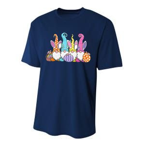 Bunny Spring Gnome Easter Egg Hunting And Basket Performance Sprint T-Shirt