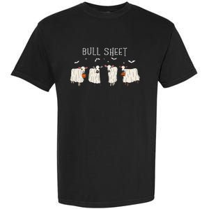 Bull Sheet Ghost Cow Halloween Funny This Is Bull Sheet Garment-Dyed Heavyweight T-Shirt