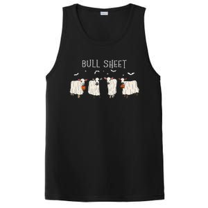 Bull Sheet Ghost Cow Halloween Funny This Is Bull Sheet PosiCharge Competitor Tank