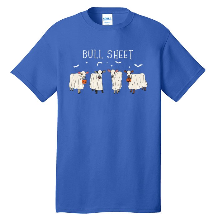 Bull Sheet Ghost Cow Halloween Funny This Is Bull Sheet Tall T-Shirt