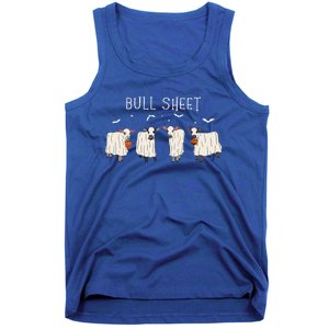 Bull Sheet Ghost Cow Halloween Funny This Is Bull Sheet Tank Top