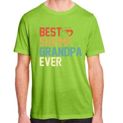 Best Shrimp Grandpa Ever Retro Meaningful Gift Grandpa Funny Gift Meaningful Gif Adult ChromaSoft Performance T-Shirt