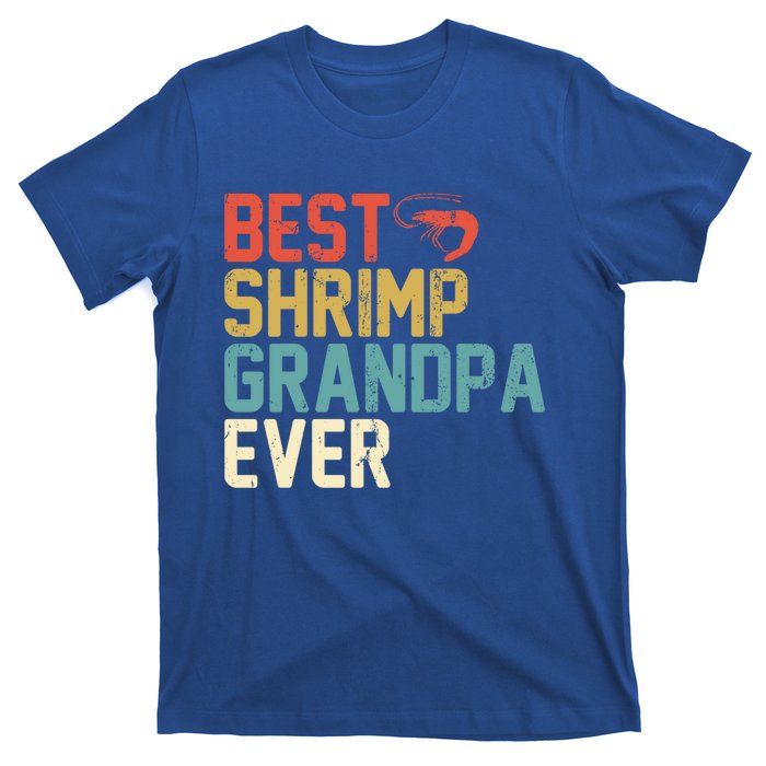 Best Shrimp Grandpa Ever Retro Meaningful Gift Grandpa Funny Gift Meaningful Gif T-Shirt