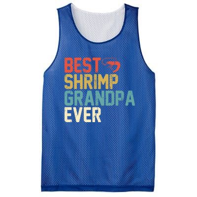 Best Shrimp Grandpa Ever Retro Meaningful Gift Grandpa Funny Gift Meaningful Gif Mesh Reversible Basketball Jersey Tank