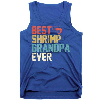 Best Shrimp Grandpa Ever Retro Meaningful Gift Grandpa Funny Gift Meaningful Gif Tank Top