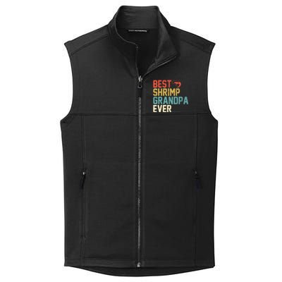 Best Shrimp Grandpa Ever Retro Meaningful Gift Grandpa Funny Gift Meaningful Gif Collective Smooth Fleece Vest