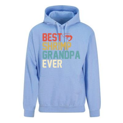 Best Shrimp Grandpa Ever Retro Meaningful Gift Grandpa Funny Gift Meaningful Gif Unisex Surf Hoodie