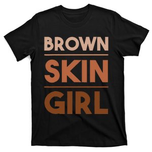 Brown Skin Girl Melanin Queen Afro Junenth Women Gifts T-Shirt