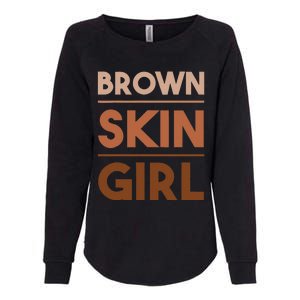 Brown Skin Girl Melanin Queen Afro Junenth Women Gifts Womens California Wash Sweatshirt