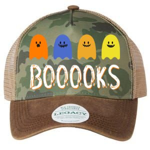 Books Spooky Ghost Funny Halloween Legacy Tie Dye Trucker Hat