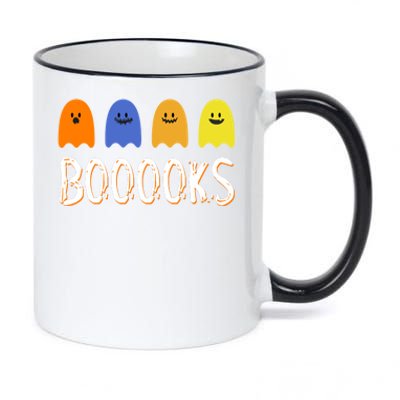 Books Spooky Ghost Funny Halloween 11oz Black Color Changing Mug