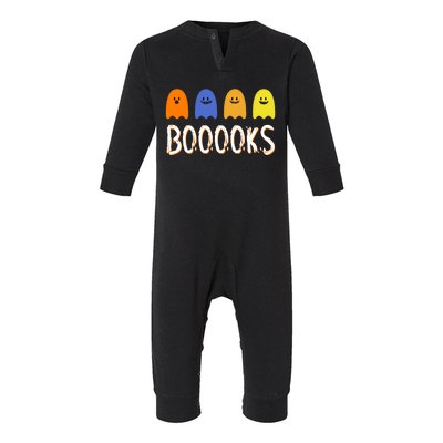 Books Spooky Ghost Funny Halloween Infant Fleece One Piece