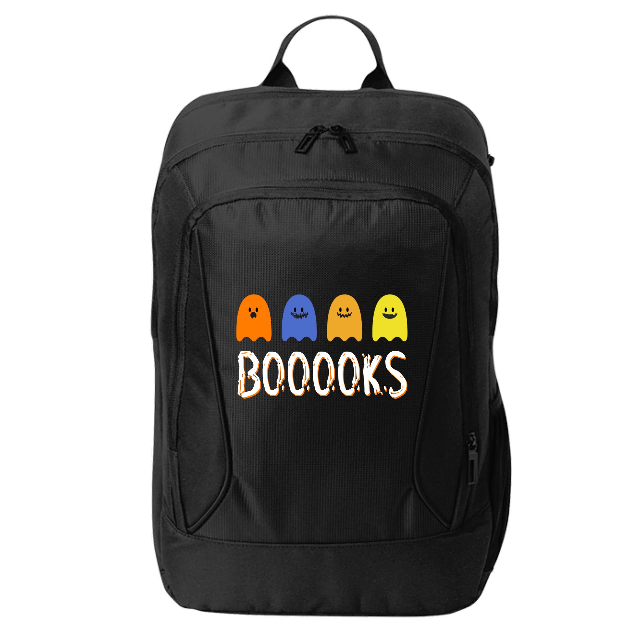 Books Spooky Ghost Funny Halloween City Backpack