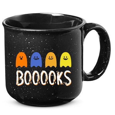Books Spooky Ghost Funny Halloween 15oz Campfire Ceramic Mug