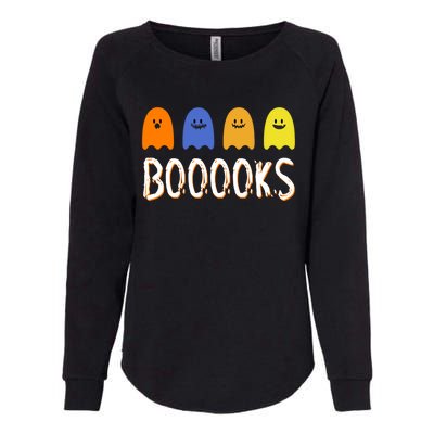 Books Spooky Ghost Funny Halloween Womens California Wash Sweatshirt