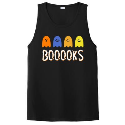 Books Spooky Ghost Funny Halloween PosiCharge Competitor Tank