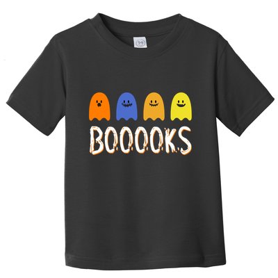 Books Spooky Ghost Funny Halloween Toddler T-Shirt