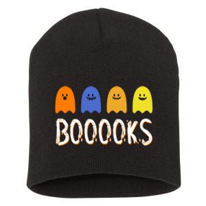 Books Spooky Ghost Funny Halloween Short Acrylic Beanie