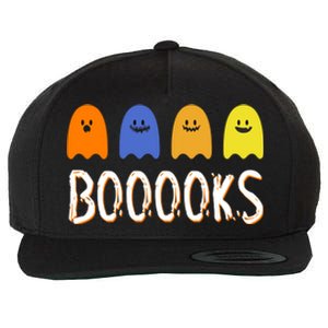 Books Spooky Ghost Funny Halloween Wool Snapback Cap