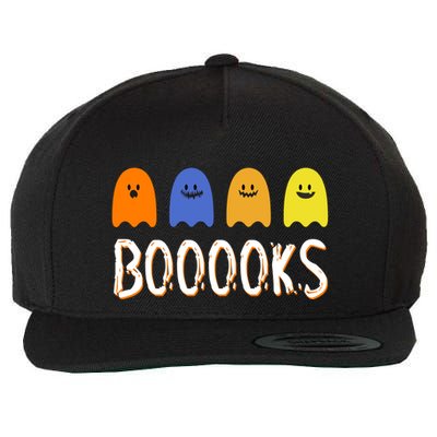 Books Spooky Ghost Funny Halloween Wool Snapback Cap
