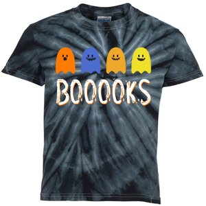 Books Spooky Ghost Funny Halloween Kids Tie-Dye T-Shirt