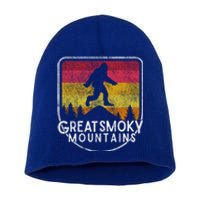 Bigfoot Sasquatch Great Smoky Mountains National Park Gift Short Acrylic Beanie