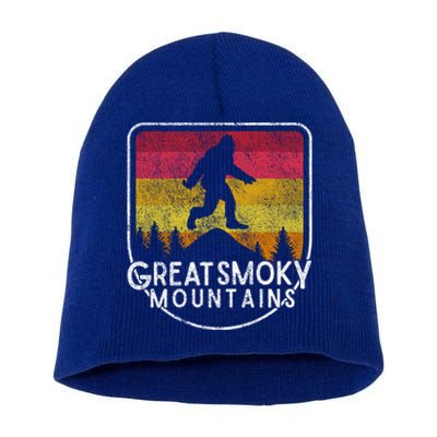 Bigfoot Sasquatch Great Smoky Mountains National Park Gift Short Acrylic Beanie