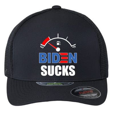 Biden Sucks Gas Tank On Empty E Flexfit Unipanel Trucker Cap