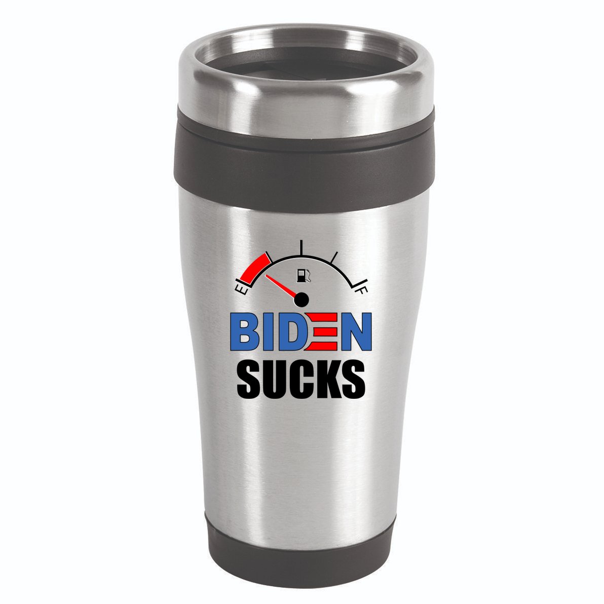 Biden Sucks Gas Tank On Empty E 16oz Travel Tumbler