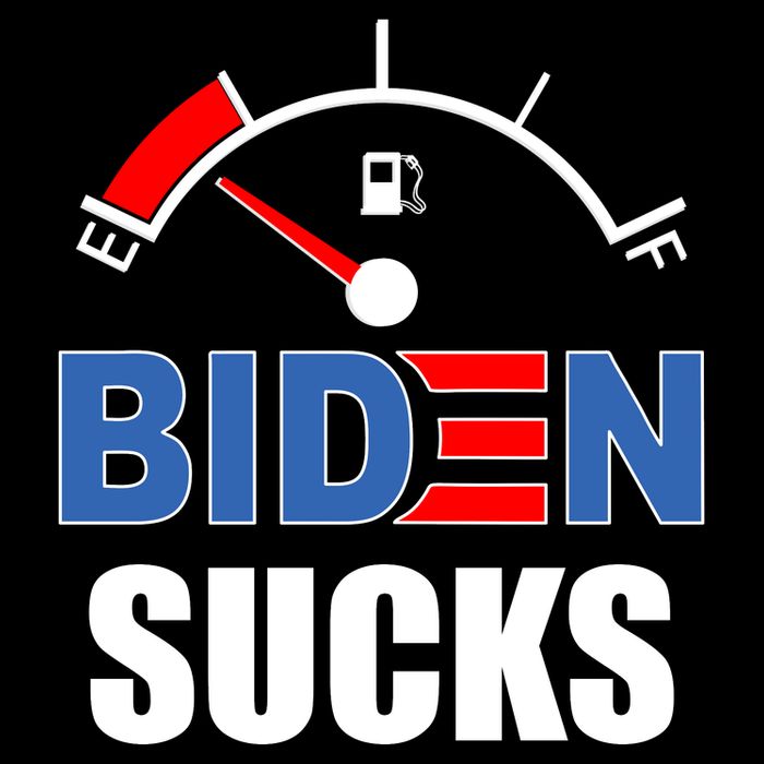 Biden Sucks Gas Tank On Empty E Cropped Pullover Crew