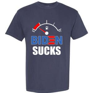 Biden Sucks Gas Tank On Empty E Garment-Dyed Heavyweight T-Shirt