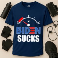 Biden Sucks Gas Tank On Empty E Cooling Performance Crew T-Shirt