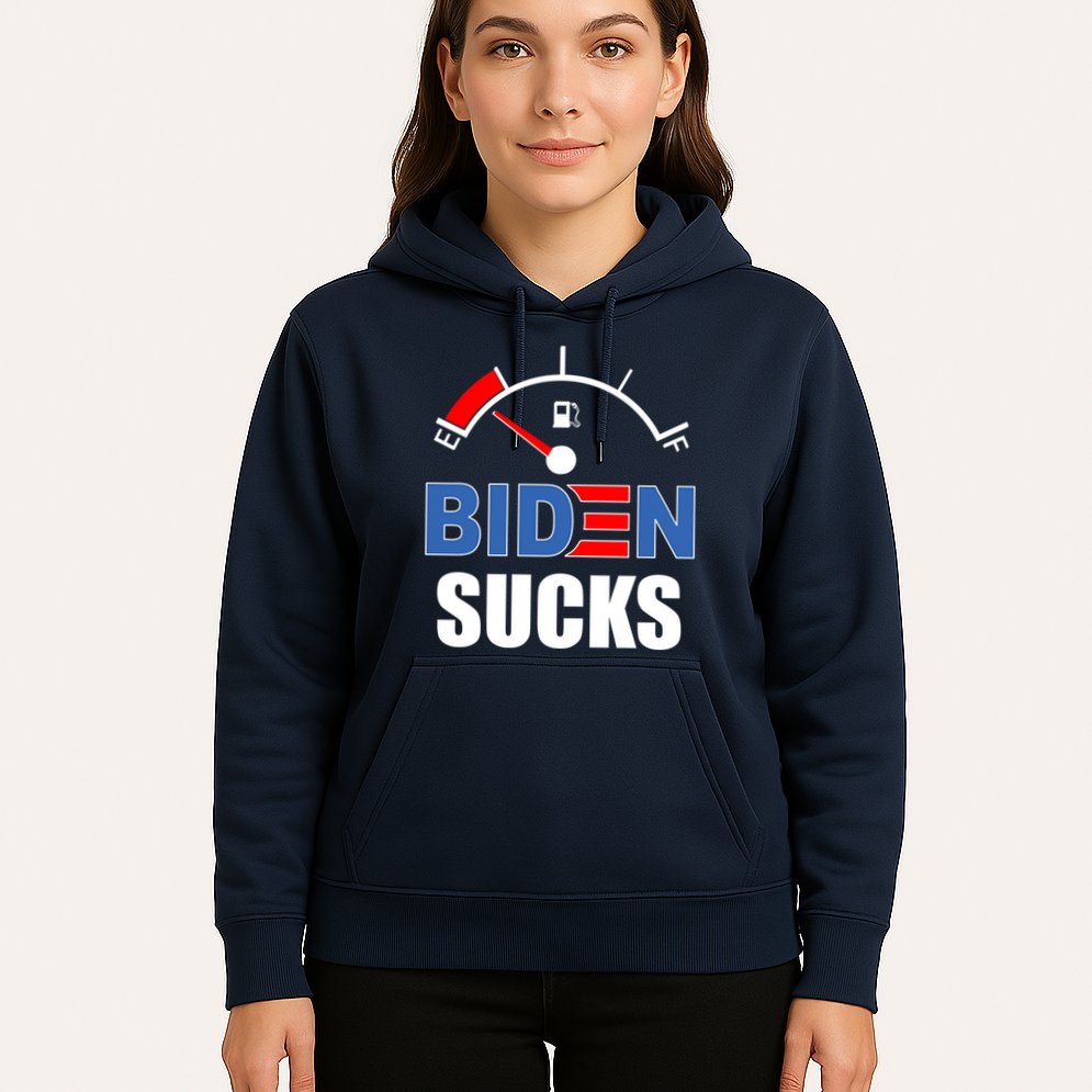 Biden Sucks Gas Tank On Empty E Hoodie