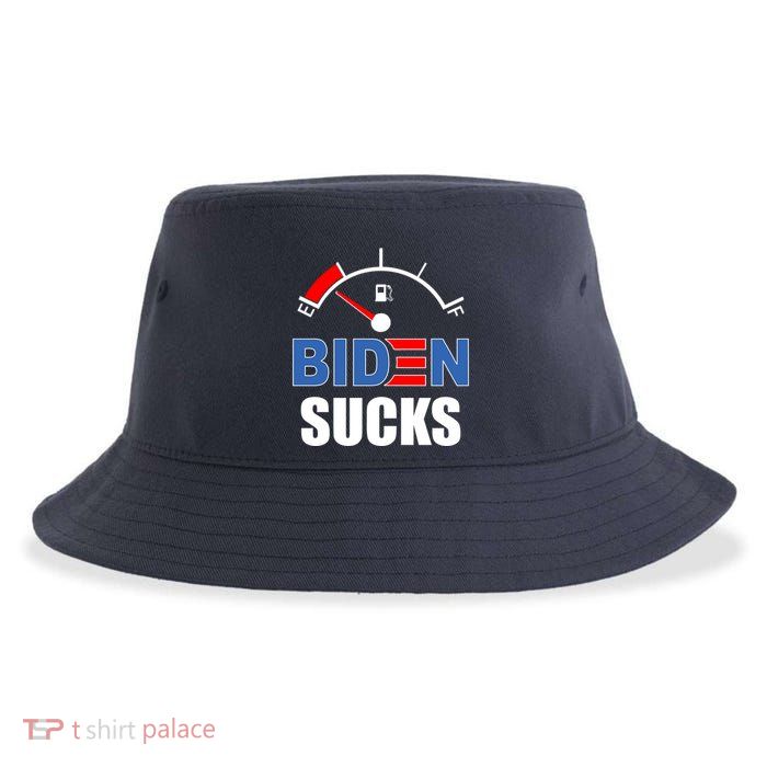 Biden Sucks Gas Tank On Empty E Sustainable Bucket Hat