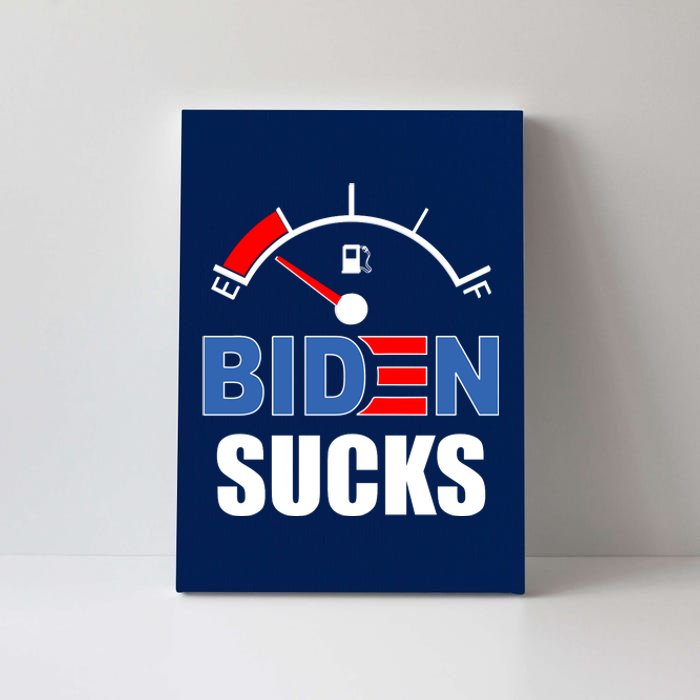 Biden Sucks Gas Tank On Empty E Canvas