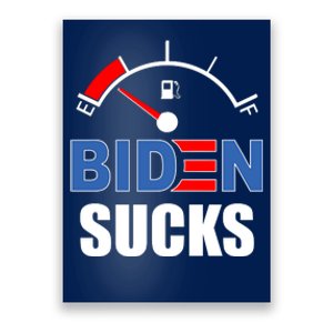 Biden Sucks Gas Tank On Empty E Poster