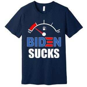 Biden Sucks Gas Tank On Empty E Premium T-Shirt