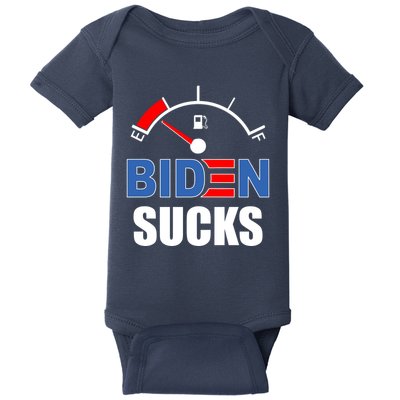 Biden Sucks Gas Tank On Empty E Baby Bodysuit