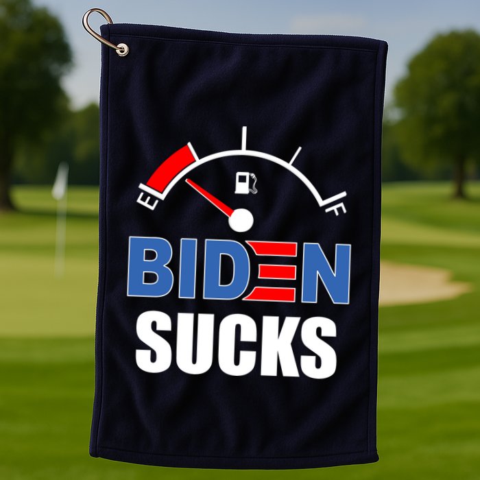 Biden Sucks Gas Tank On Empty E Golf Towel